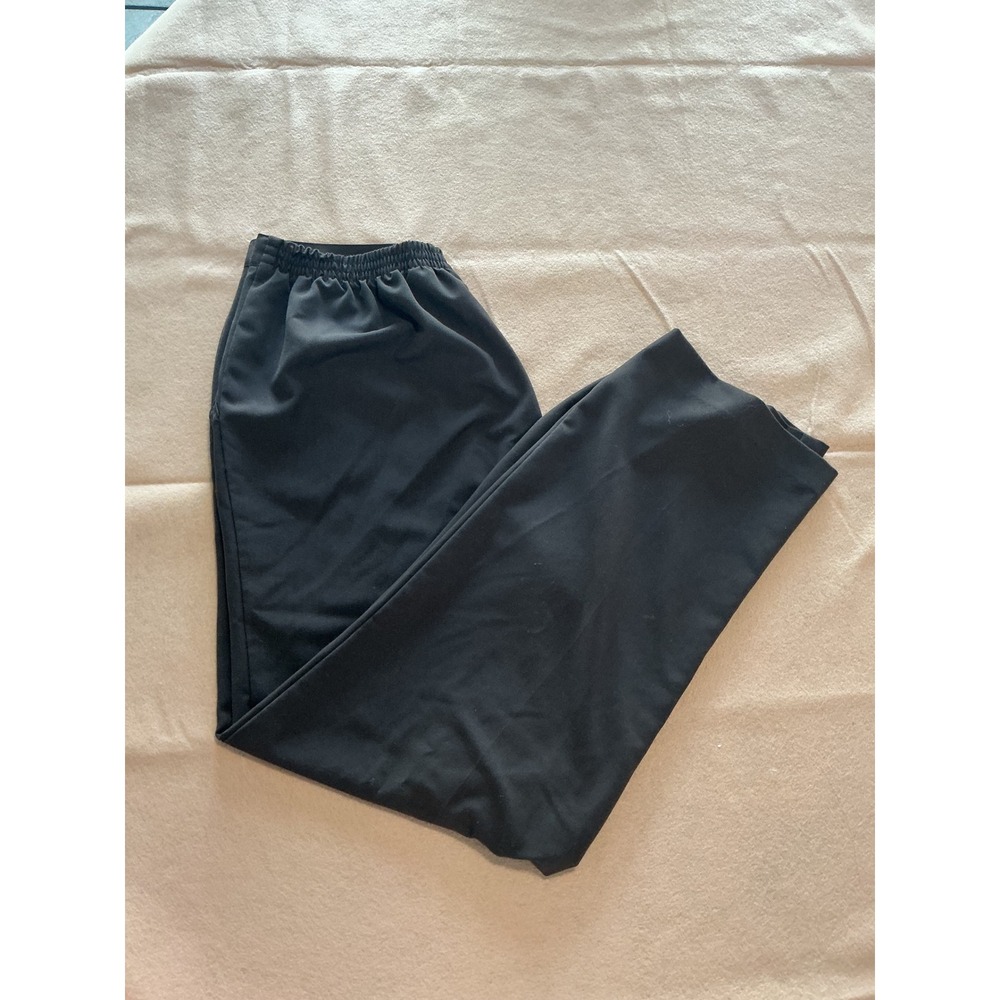 Alfred Dunner Womens Size 14 Charcoal Gray Elastic Waist Straight Leg Pants
